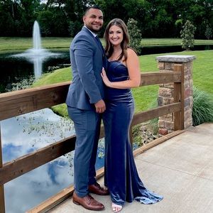 Wedding Guest Dress or Bridesmaid-  Revelry- size 6. Strapless. Velvet.